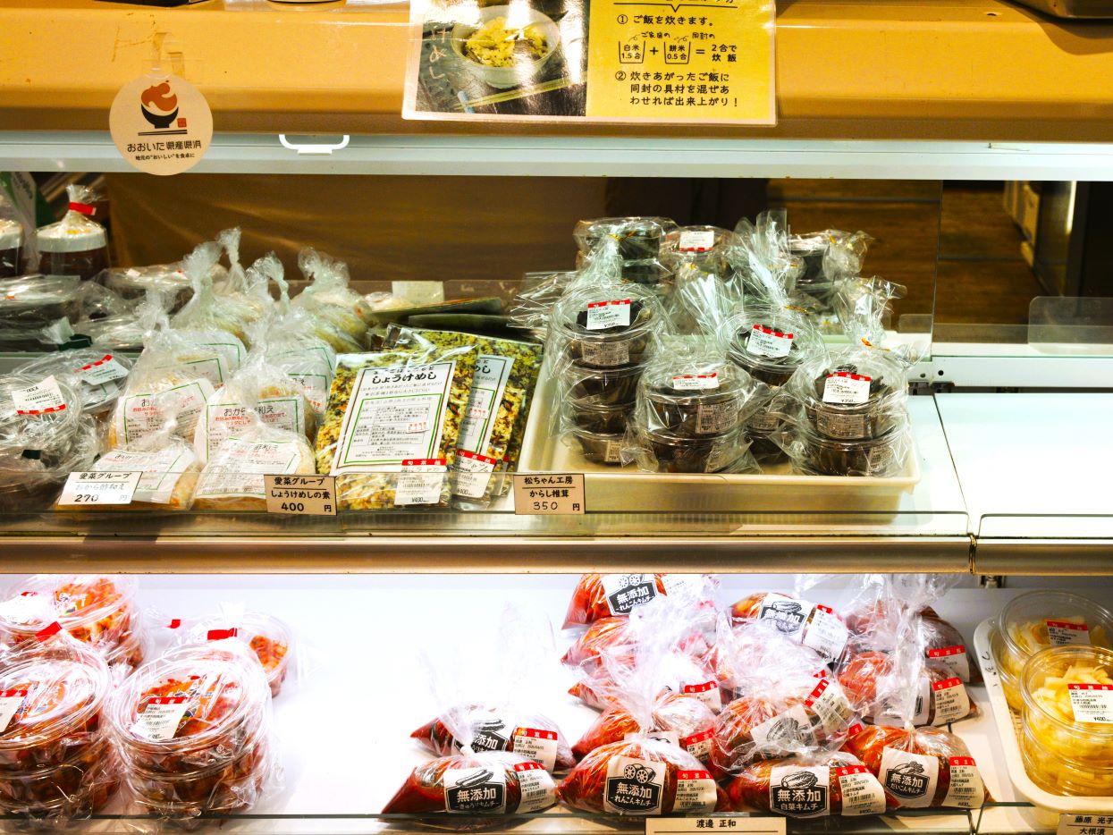 店内の商品陳列